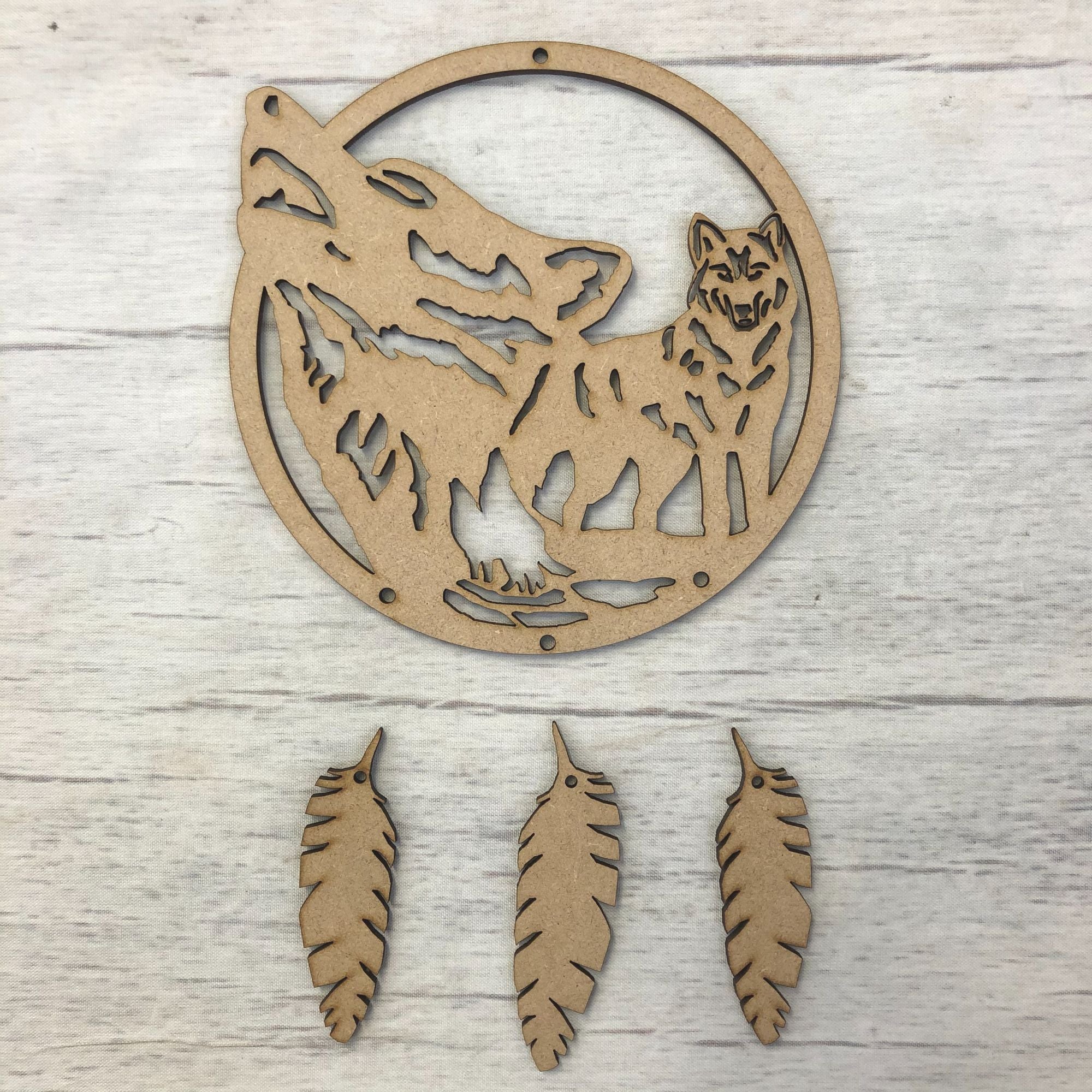 Wolves' dream catcher