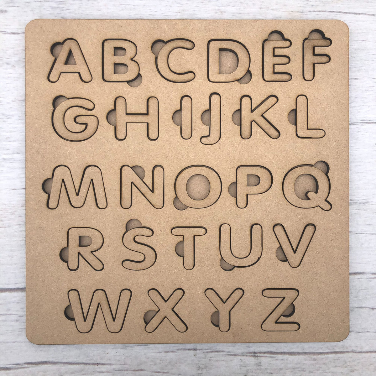 Alphabet Jigsaw (Uppercase) - Learning-inspired Wooden Bases for DIY ...