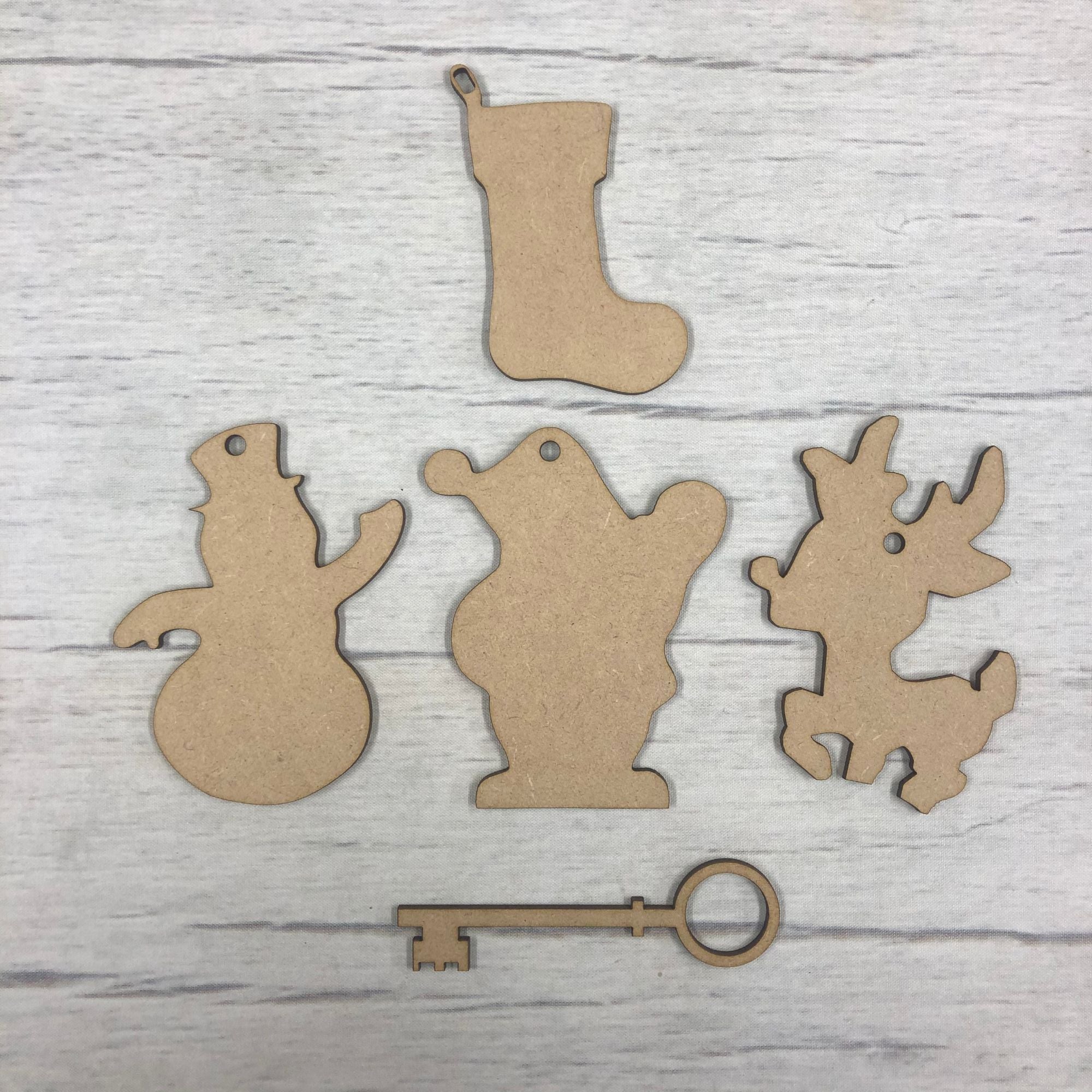 Christmas decoration shapes set - 5 pieces