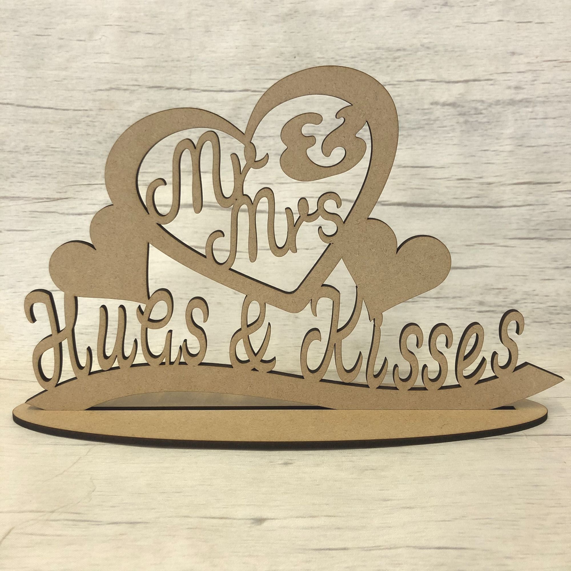 Free standing plaque - 'Mr & Mrs'