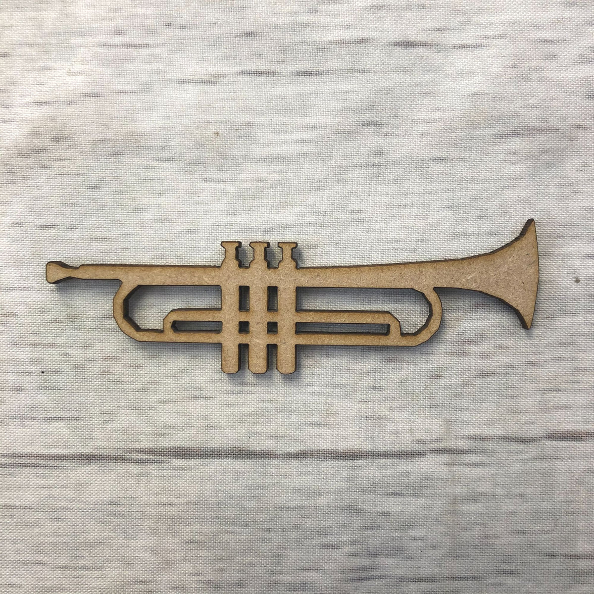 Trumpet Recreationthemed Wooden Bases for DIY Crafty Projects